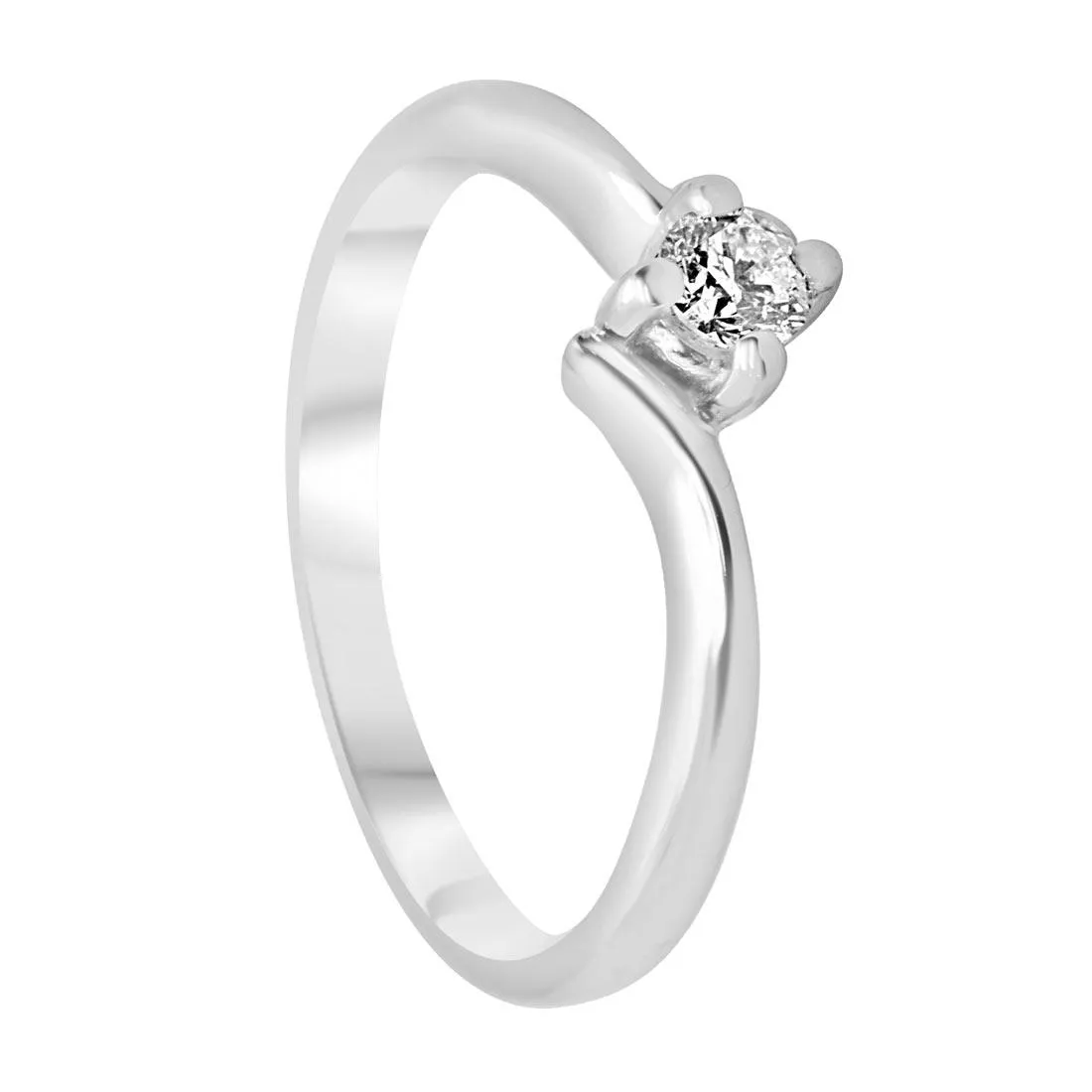 Anello Solitario Oro & Co in oro bianco mis 12