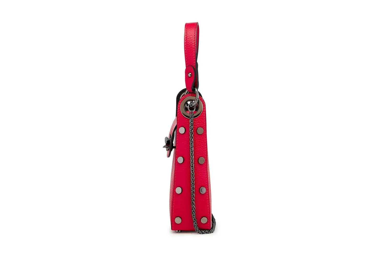Borse Donna colore Rosso in pelle Made in Italy