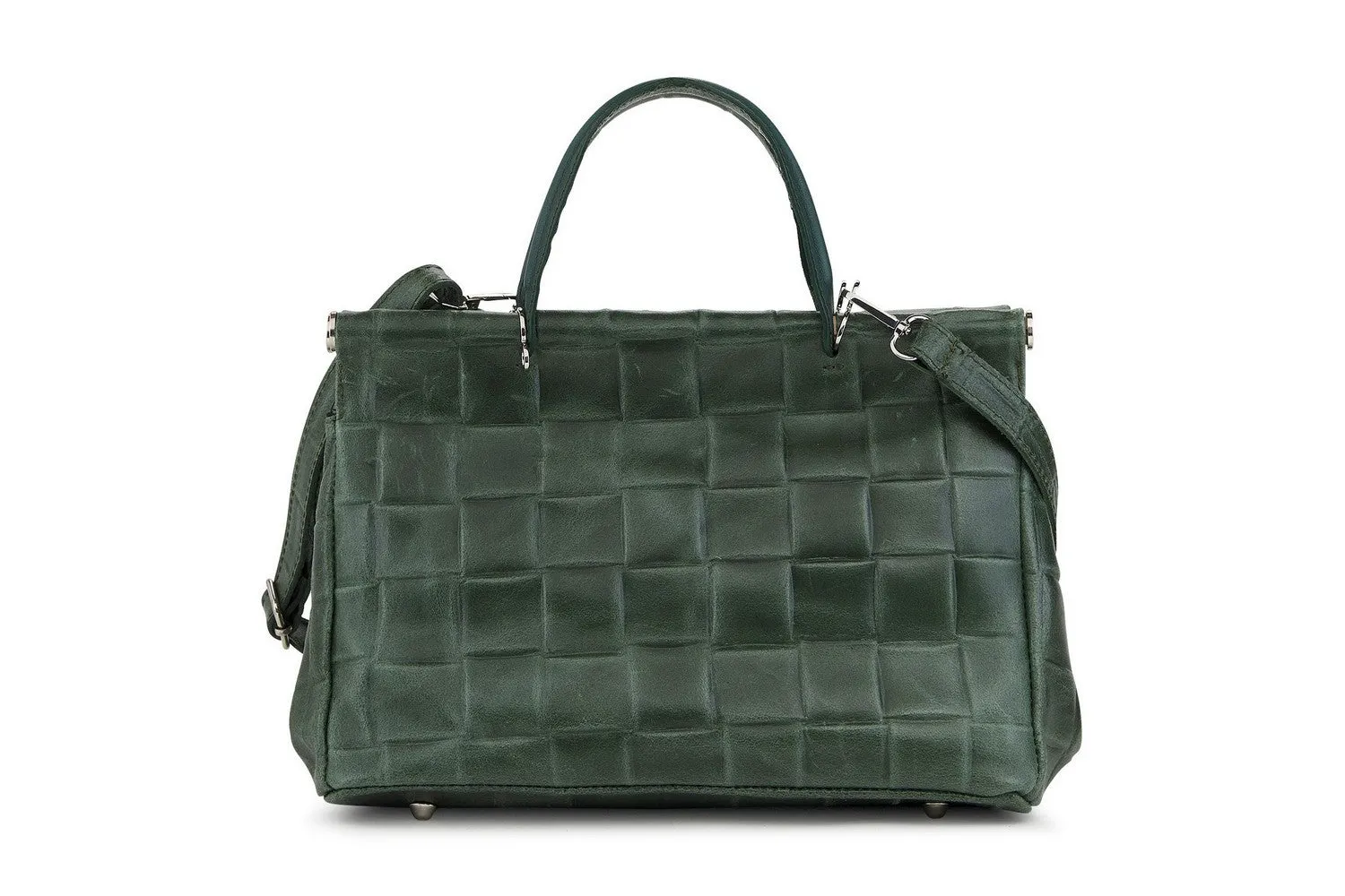 Borse Donna colore Verde in pelle Made in Italy