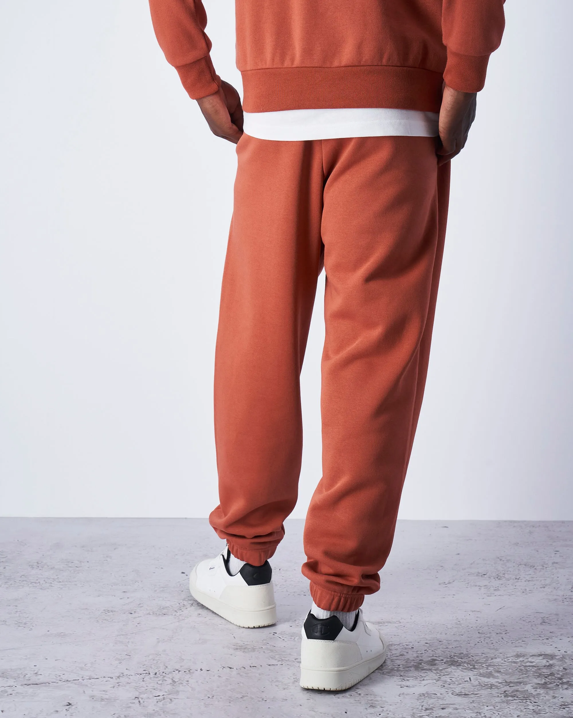 Champion Pantaloni Con Polsino Eco Future Elastico Custom Fit Marrone Uomo