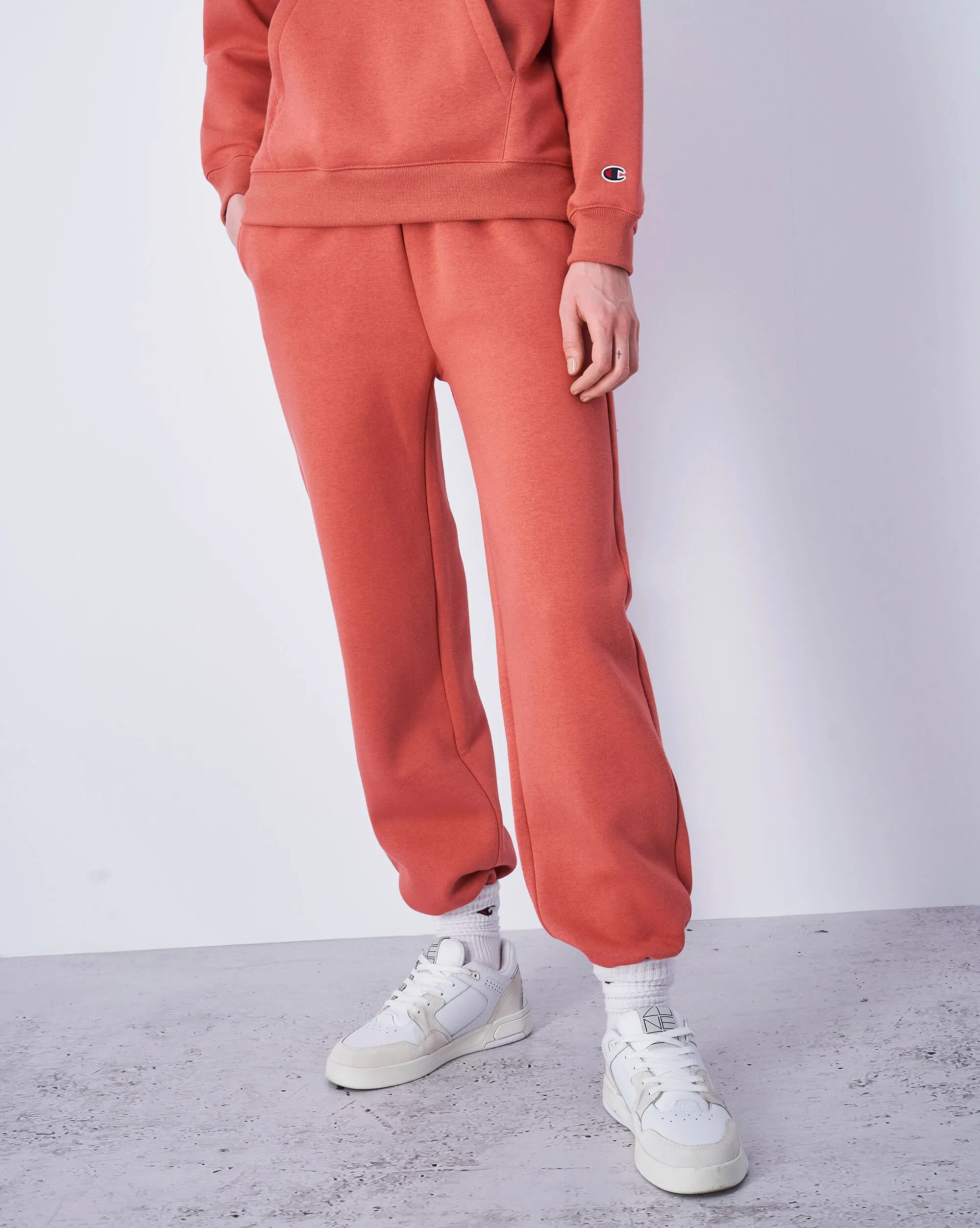 Champion Pantaloni con Polsino Elastico Custom Fit Rosso Donna