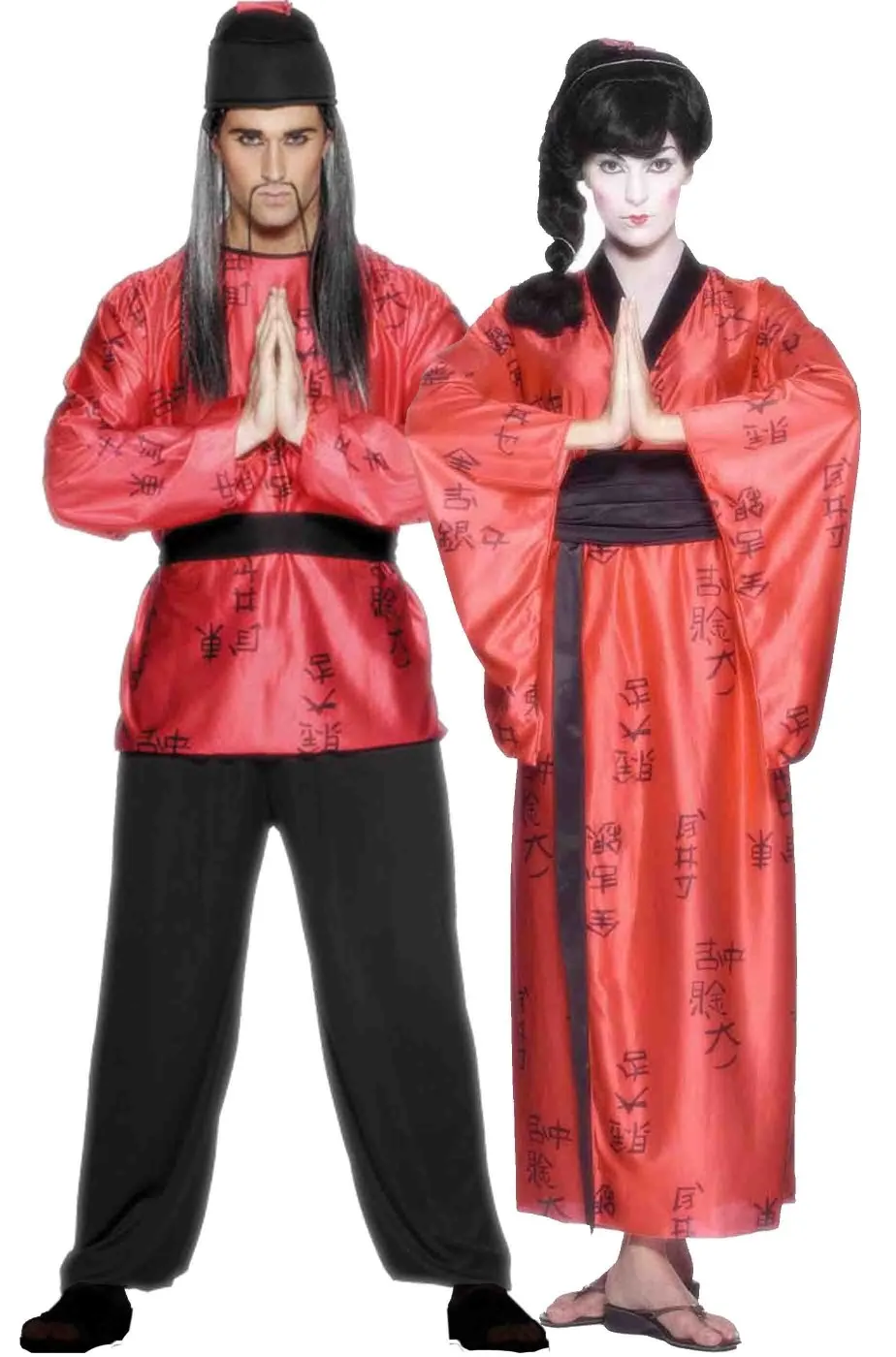 Coppia di giapponesi shogun