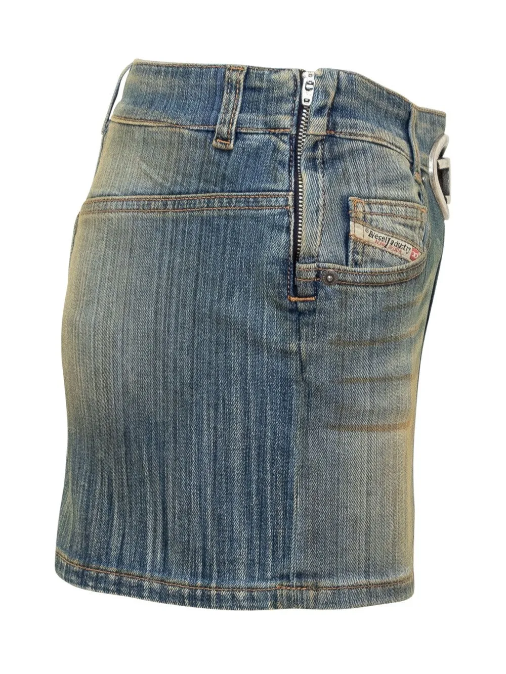 DIESEL Minigonna in Jeans con Logo  