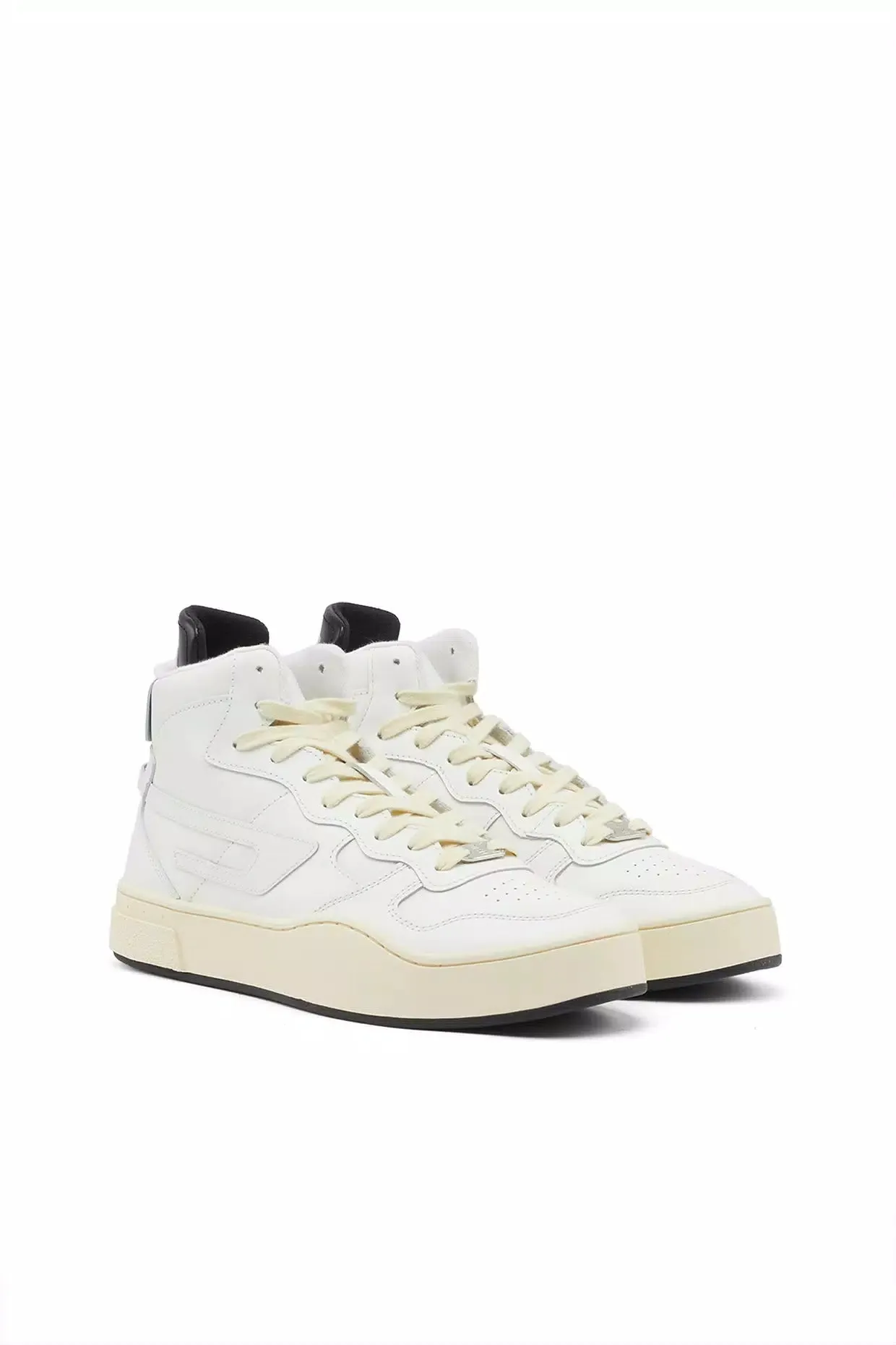 Diesel Sneakers alte in pelle con logo D.