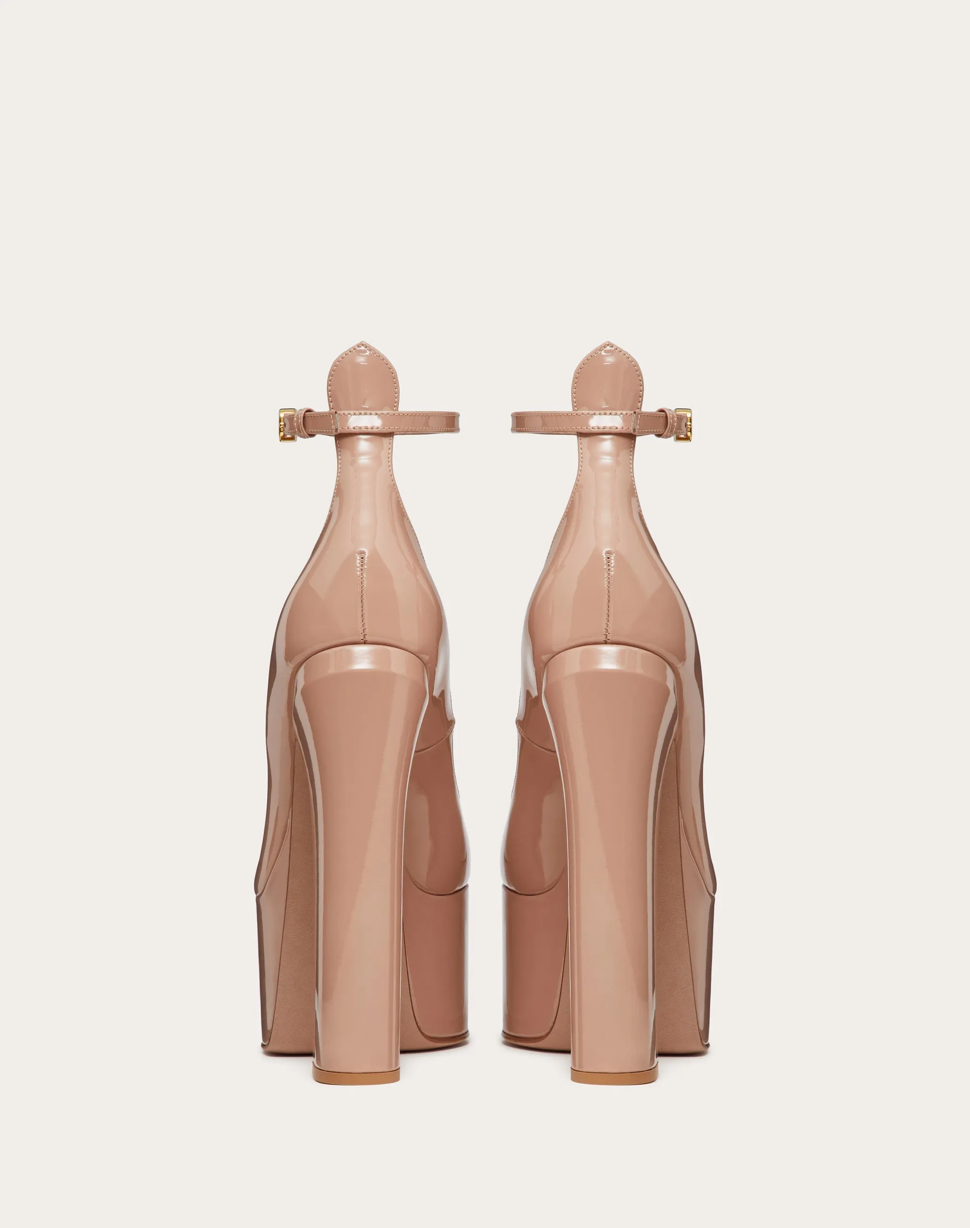 DÉCOLLETÉ CON PLATEAU VALENTINO GARAVANI TAN-GO IN VERNICE 155MM