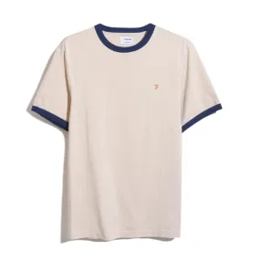 Farah T-Shirt Uomo Groves Reg Ringer Beige