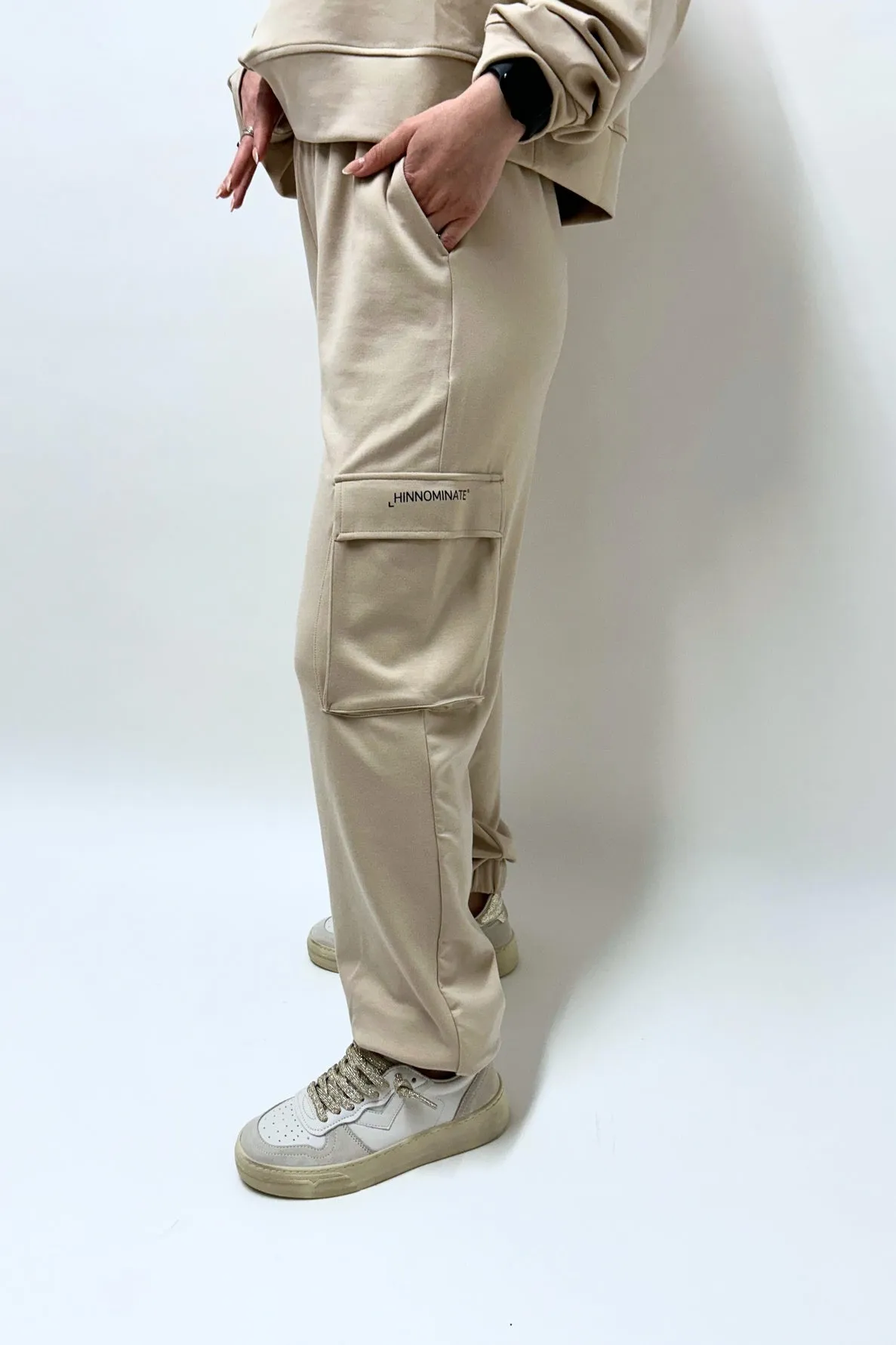 Hinnominate Pant Comfort Tasconi Modal Beige Donna