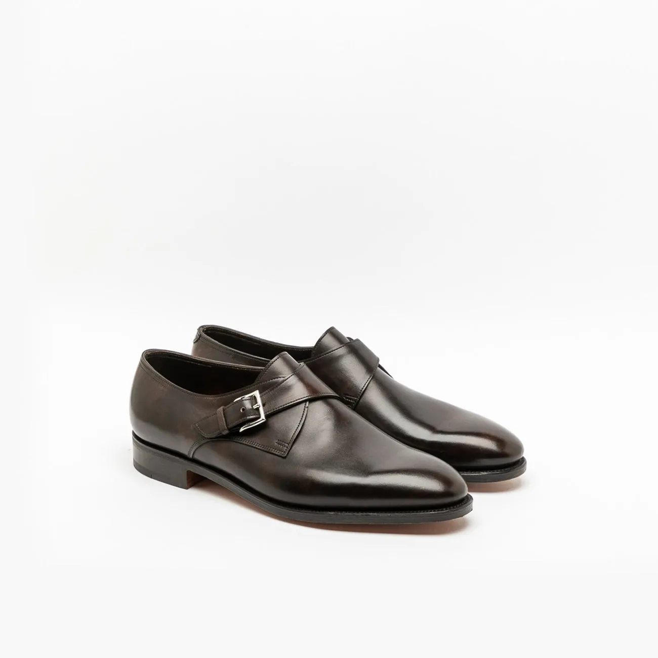 John Lobb Mono fibbia John Lobb Ashill in pelle marrone
