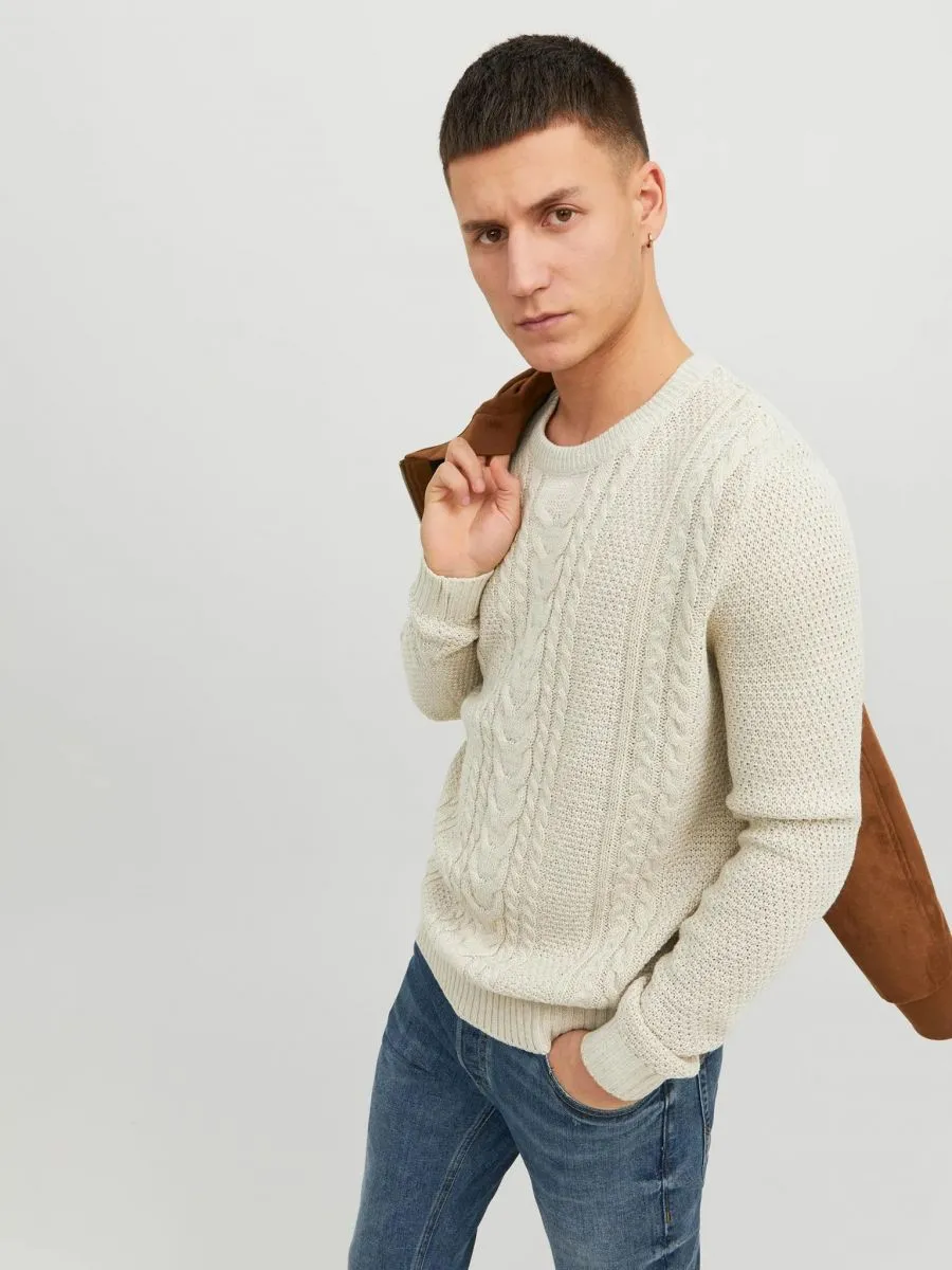 MAGLIE Uomo JACK&JONES 12236314 JJCRAIG WHITE MELANGE