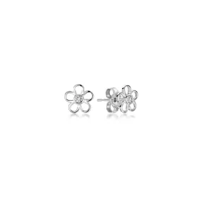 Orecchini fantasia oro bianco 18k con diamanti 0.50 carati SG71336