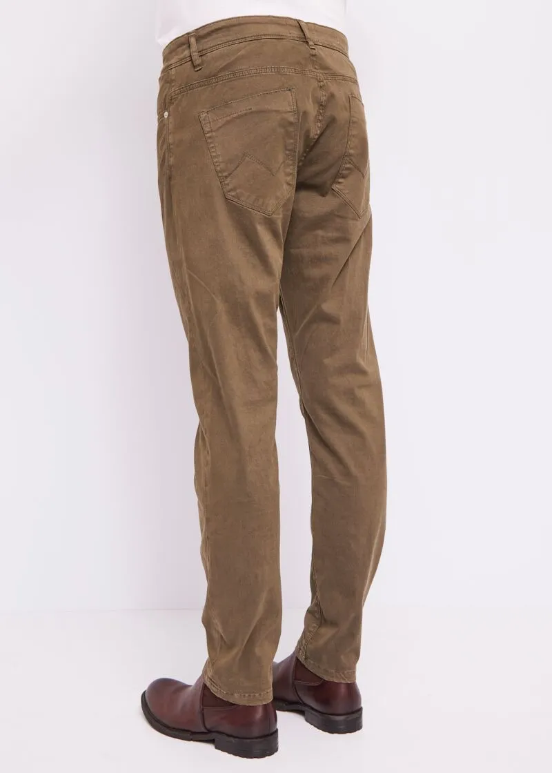 Pantaloni in cotone stretch