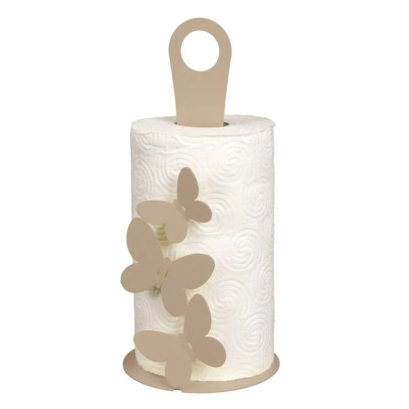 Porta rotolo beige Butterfly 