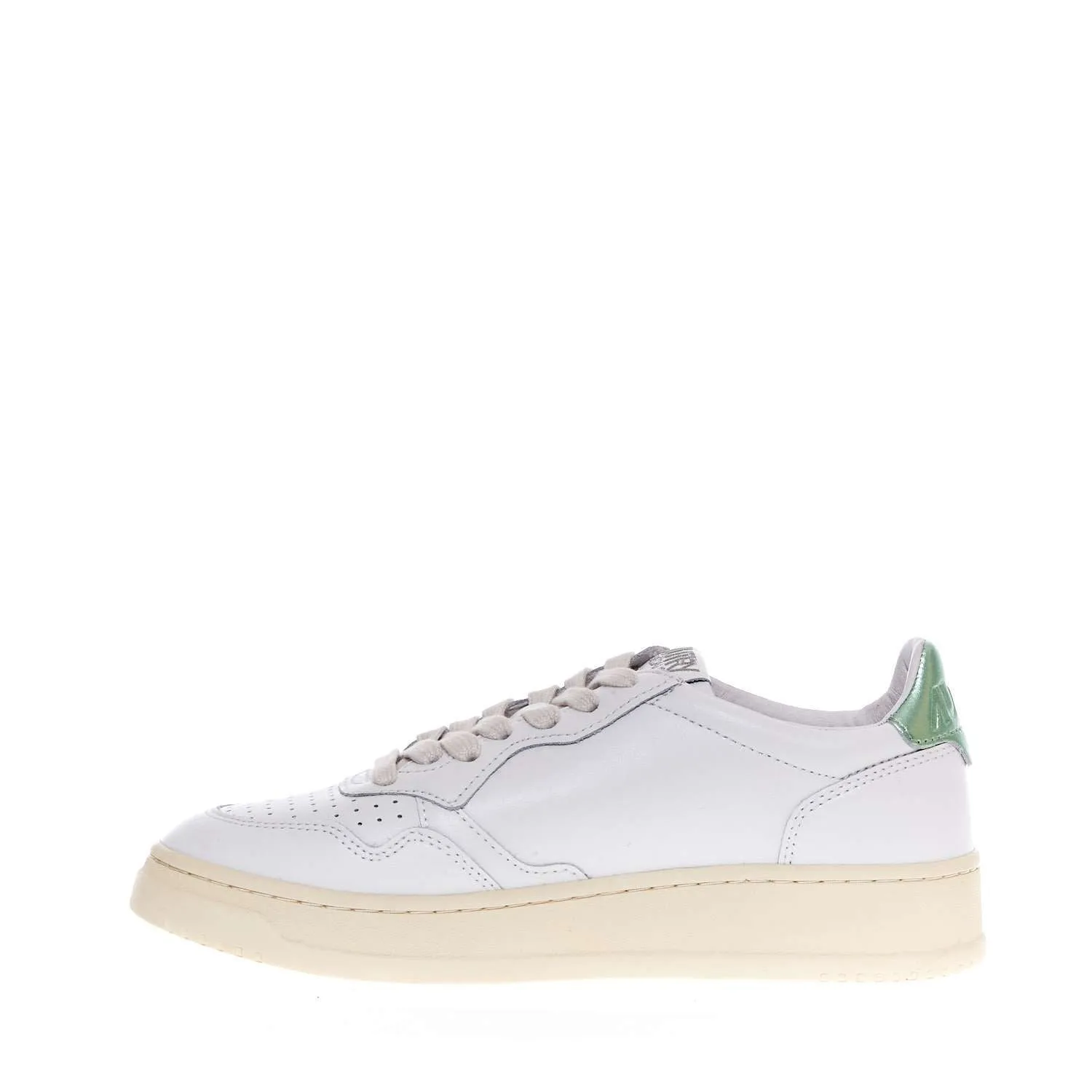 Sneakers Medalist Low In Pelle Bianco, Verde