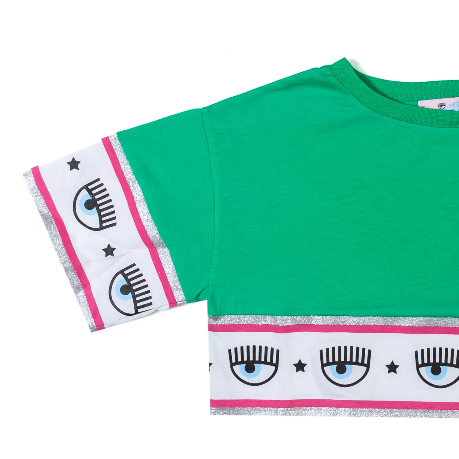 T-Shirt Cropped Logomania Verde