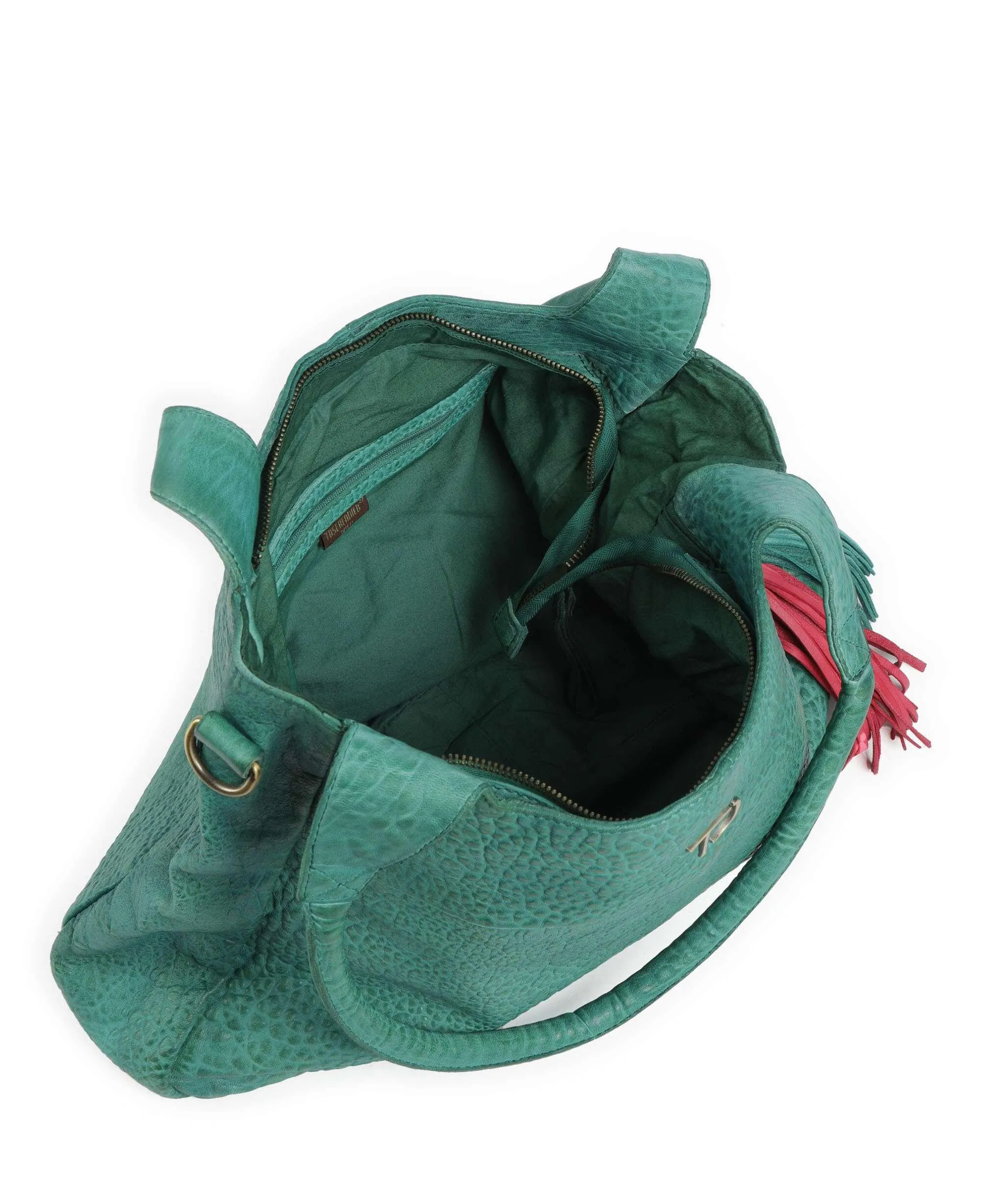  Taschendieb Wien Hedwigstrasse 1 Borsa hobo pelle di pecora verde  